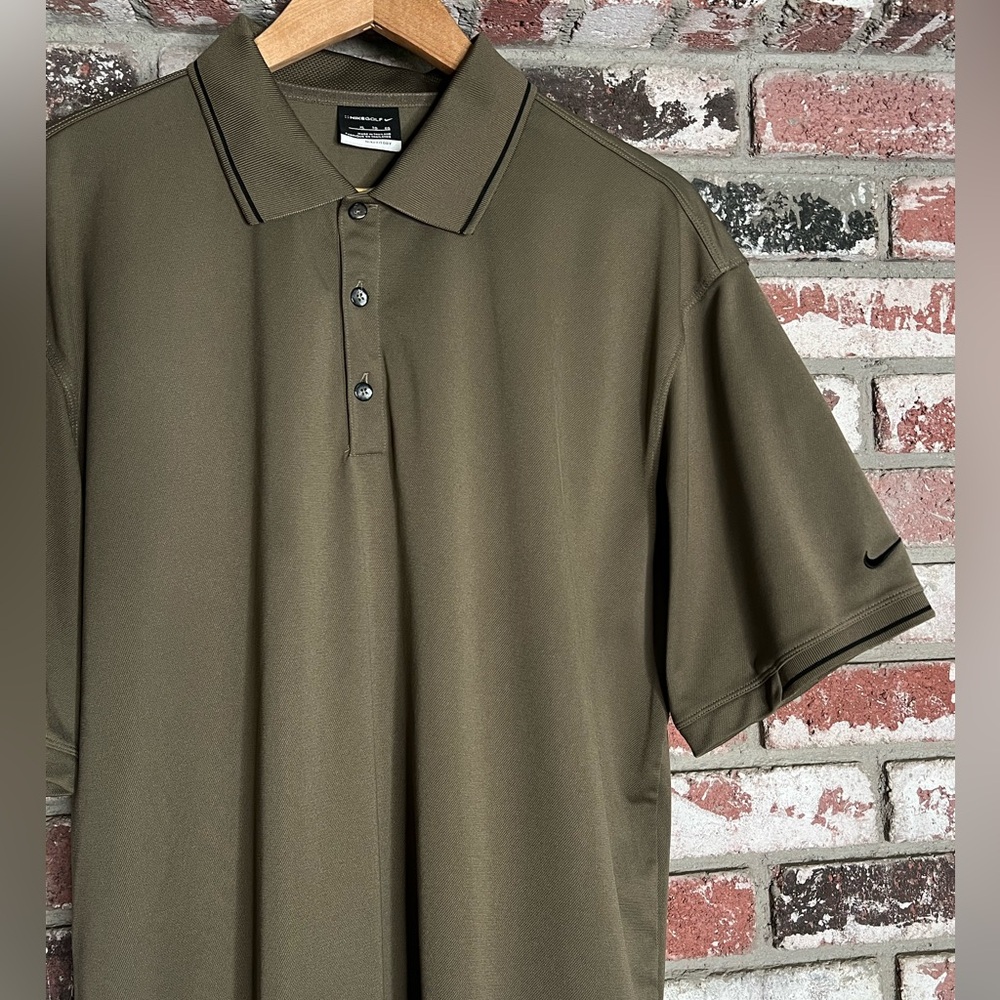 Men’s Nike Golf (fit dry) Khaki/Brown Polo Shirt